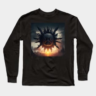 black sun Long Sleeve T-Shirt